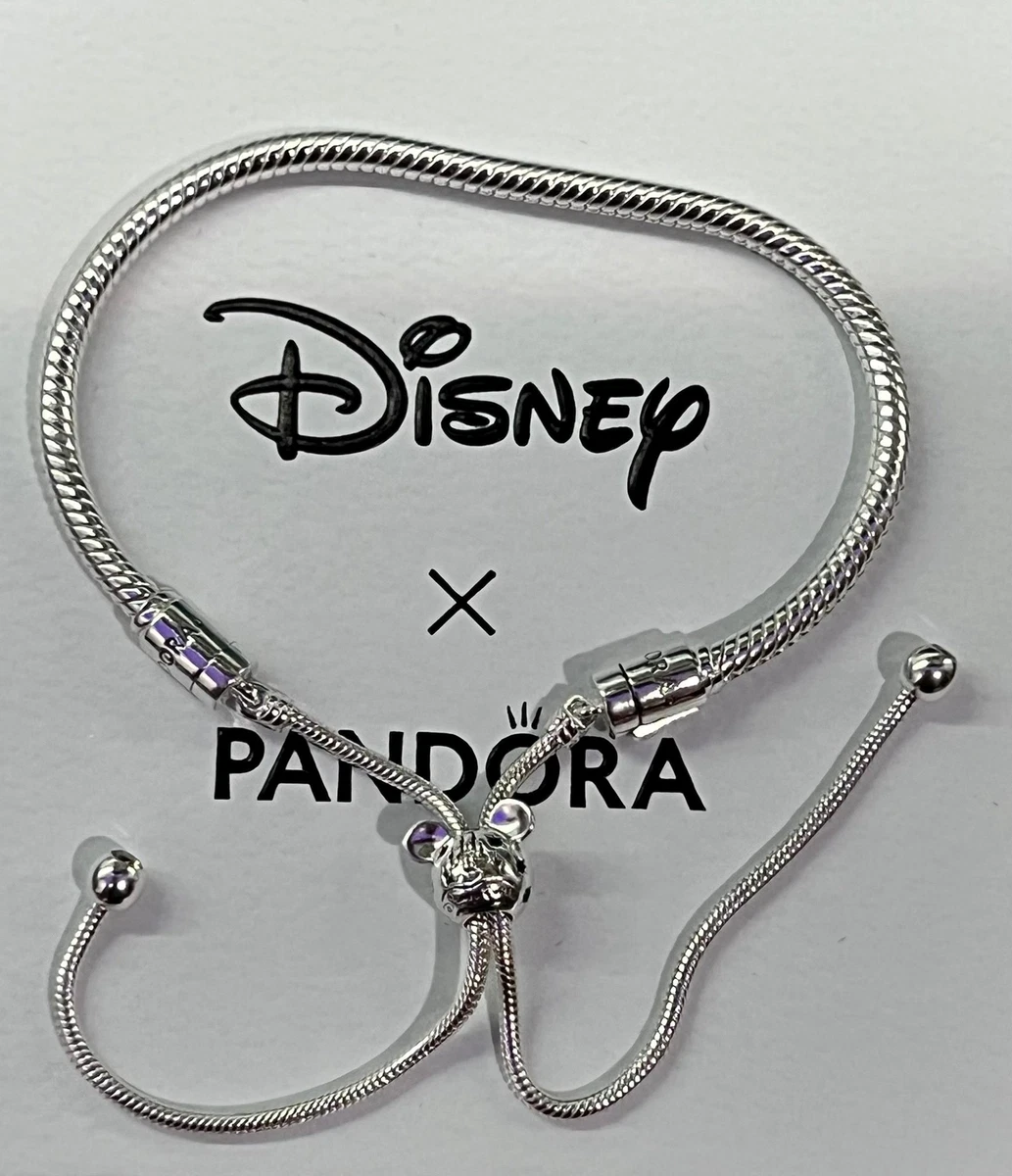 Disney Silver Mickey with Castle Bolo Pandora Snake Bracelet eBay