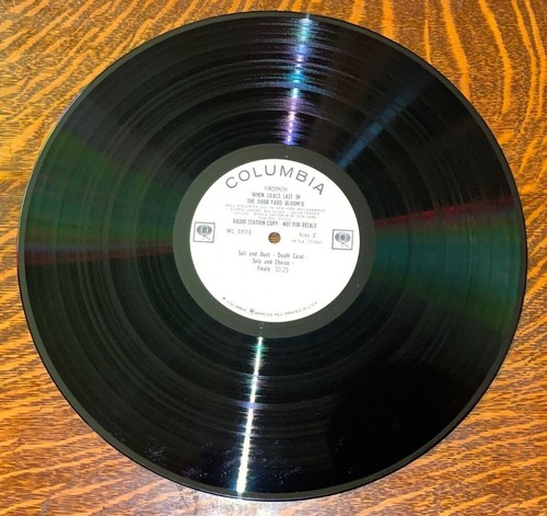 WHITE LBL.PROMO*PAUL HINDEMITH~1964~WHEN LILACS LAST IN THE DOORYARD BLOOM'D~360 - Picture 5 of 12