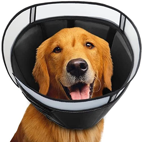 INKZOO Dog Cone Collar for After Surgery Soft Pet Recovery Collar for Dogs an...