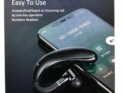 Wireless Headset Ear Hook Bluetooth Handsfree Talk And Music USB Rechargeable - Picture 15 of 19