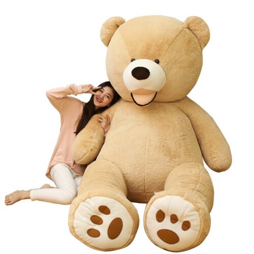 100-260cm Giant Teddy Bear Plush Toys Soft Teddy Bear Outer Skin Coat - Picture 1 of 17