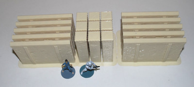 Star Wars Lot 10 Tall Walls + 9 Pylons Terrain 3D Printed 28mm FREE USA SHIP