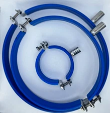 4"  Stainless Steel Wall Mounted Column or Spool Holder (Clamp)