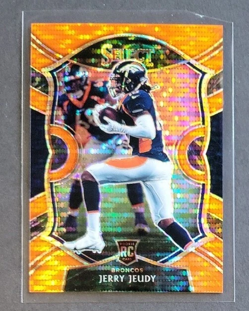 Jerry Jeudy 2020 Select Concourse Orange Pulsar Prizm RC #4/7 Rookie #56 RARE SP - Image 3 of 4