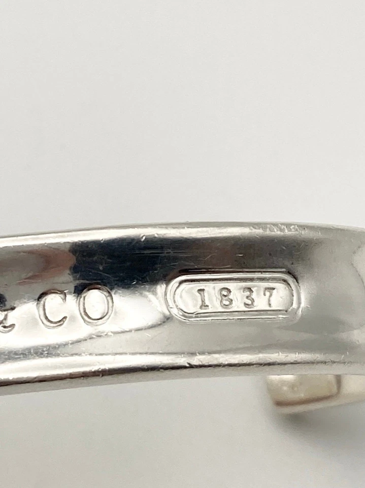 Tiffany &Co 1837 sterling silver cuff Bracelet - Image 4 of 4