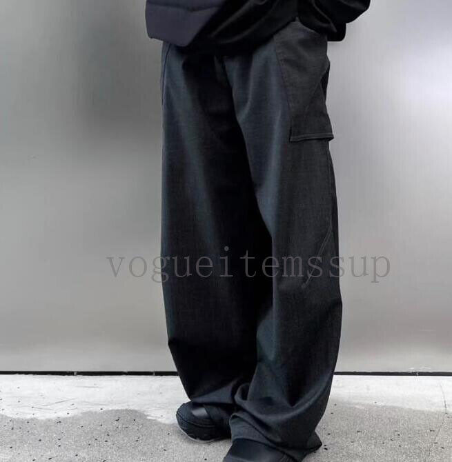 Men Kiko Kostadinov Nylon Button Cargo Straight Wide Leg Men Kiko Kostadinov Nylon Button Cargo Straight Wide Leg