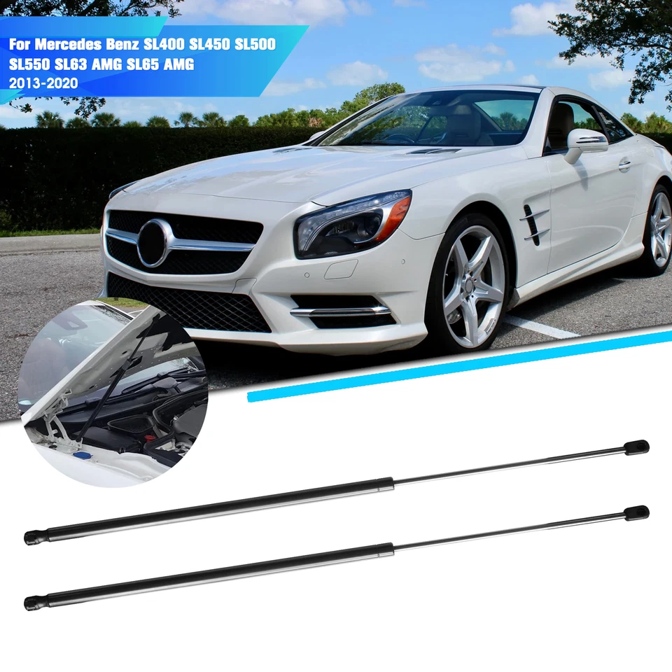 For Mercedes-Benz SL400 SL450 SL500 SL550 Front Hood Lift Supports Struts Shocks - Изображение 2 из 4