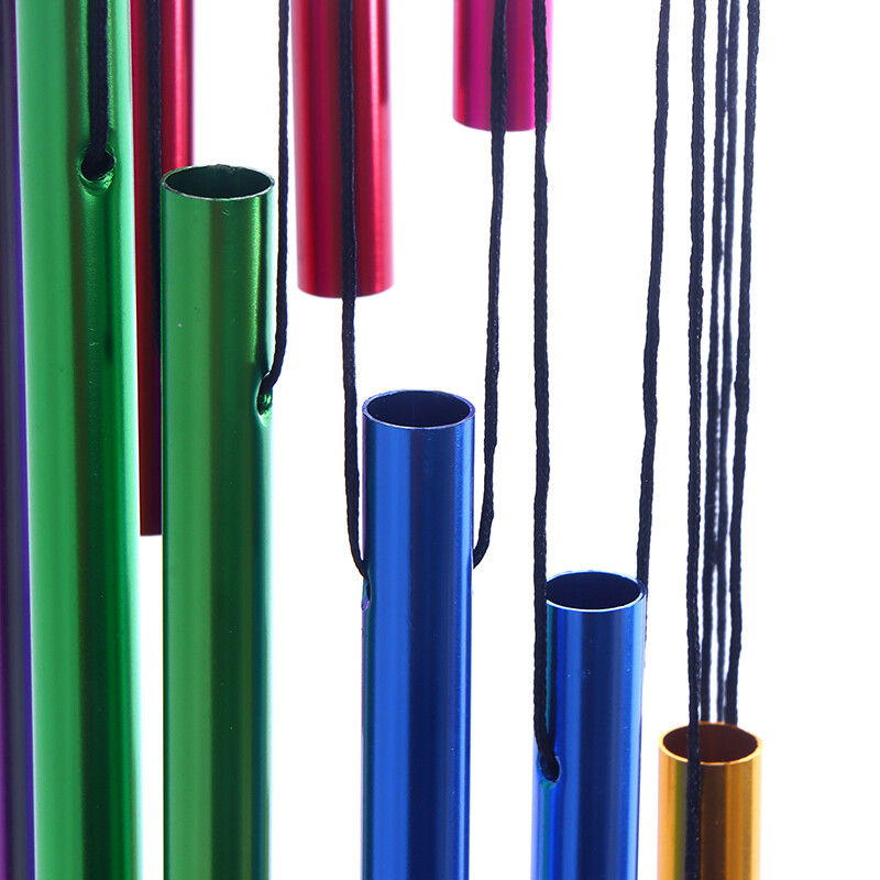 12 Tubes Wind Chimes Pendant Aluminum Tube Metal Pipe Wind