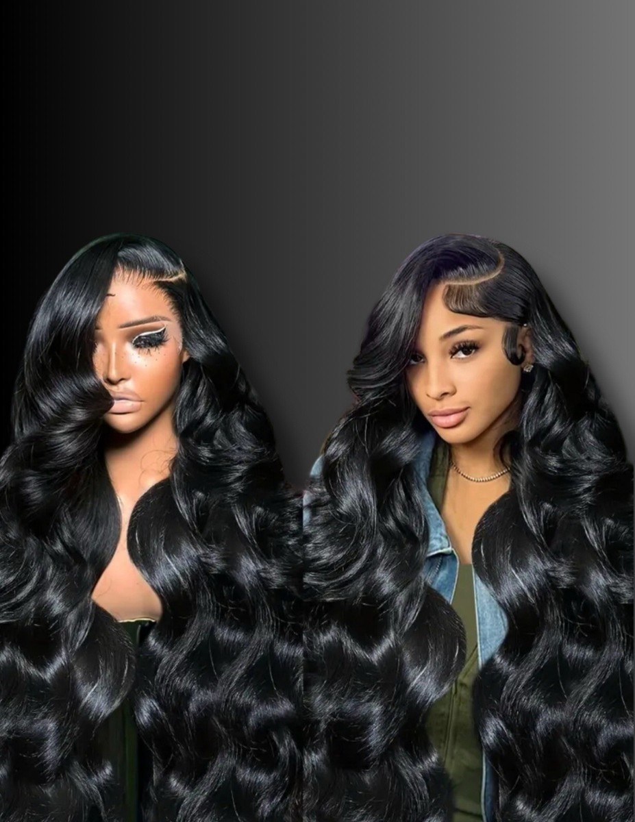 13x6 Lace Front Human Hair Wig Body Wave 28 Inch Glueless Pre Plucked 13x6 Body Wave Lace Front Wigs, Hair Pre Plucked Wigs, for  main image 4