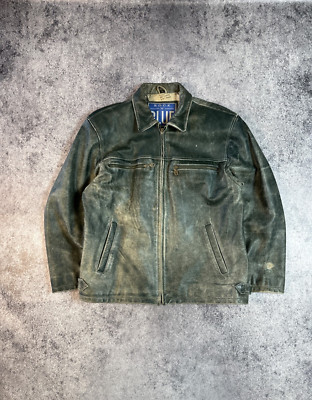 ジャケット・アウター 80-90's old tailored jacket 2b green Vintage 80s Gem Sportswear Green Black Varsity Jacket Medium