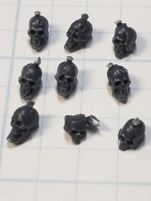 Battlefield Trophies Bits Human Skulls w Jaws x9 Set 21S 40k