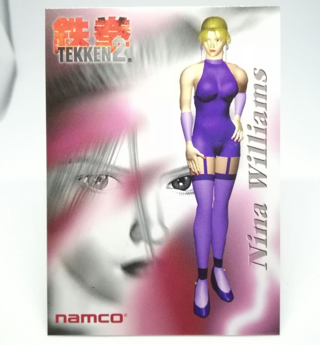 022 Nina Williams Tekken 2 Namco Official Collection Cards trading