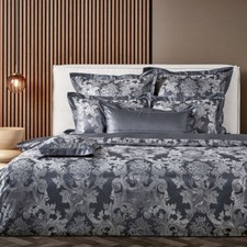 Curt Bauer Mako Brokat Damast Bettwäsche Louis XIV. 2476-1146 schattengrau Luxus