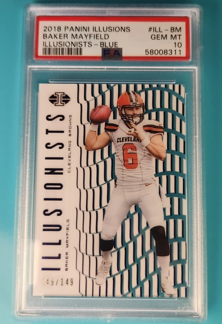 Baker Mayfield Panini Illusions Illusionists #ILLBM Blue
