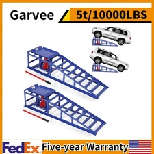 ⏸✔️2 Pack Hydraulic Car Ramps Low Profile Steel Service Ramp 9.4-13.34" 5T/10000