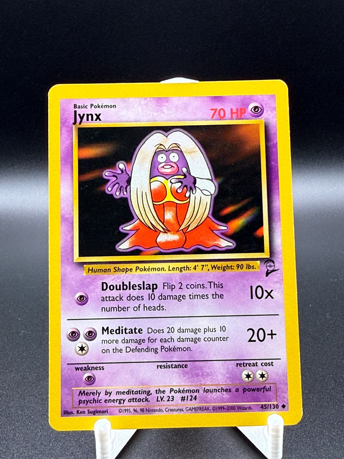 Jynx (Base Set 2) – 45/130 – LP Vintage WOTC Pokémon Card
