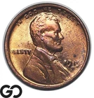 1919-D Lincoln Cent Wheat Penny, Attractive Red-Brown Surfaces, Nice Luster!