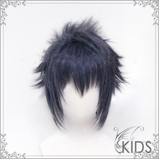 Final Fantasy XV Noctis Cosplay Wig Short Black Grey Halloween Wig for Men
