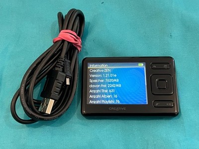 Zen Creative Digital Media Player MP3 Player 8 GB