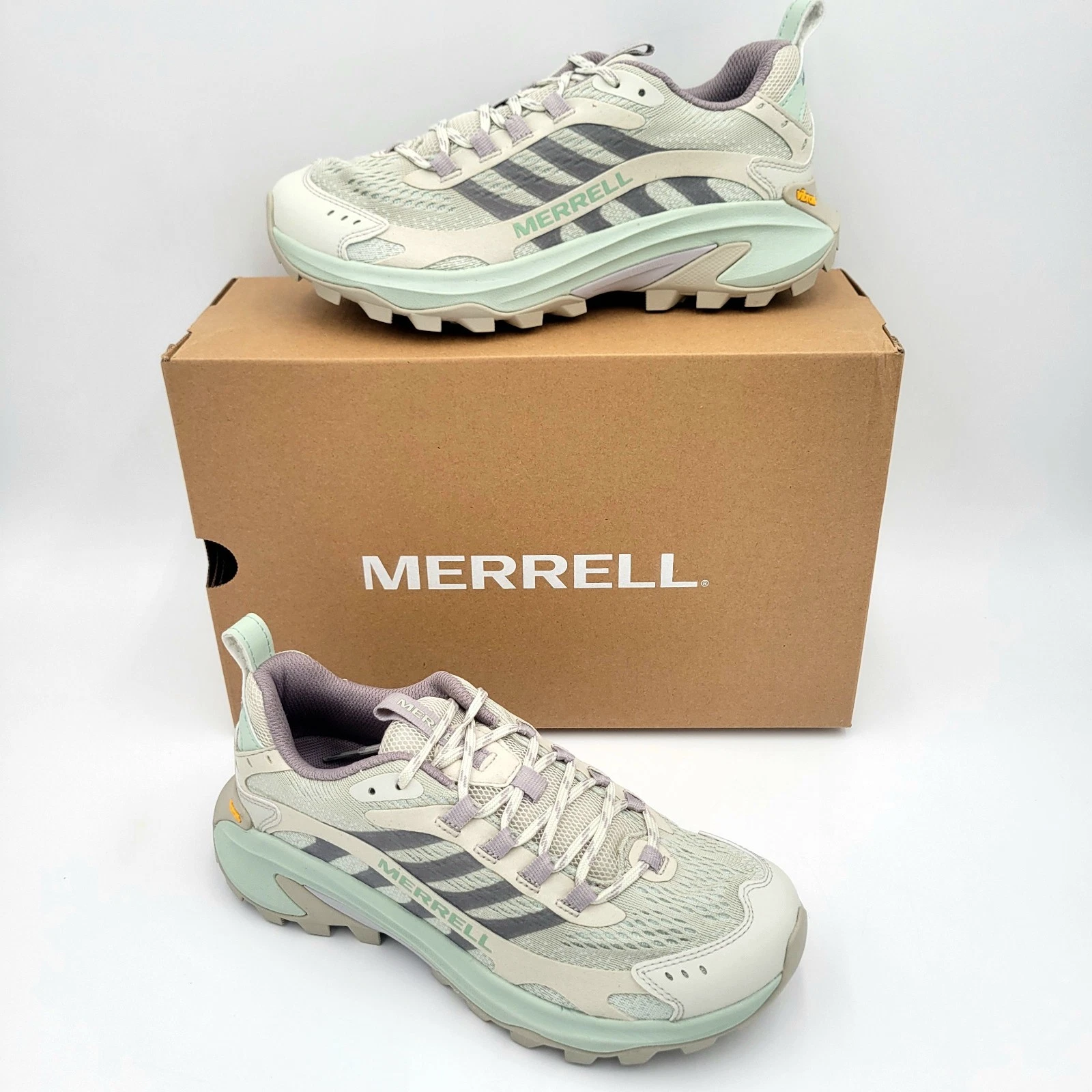 Merrell Moab Speed 2 Women's 9 Hiking/Mountaineering Shoes GREIGE JO38520 $140