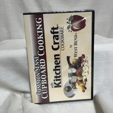 Common Sense Cupboard Cooking with Kitchen Craft Cookware by West Bend DVD New