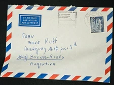 CM) 1987. GERMANY. INDUSTRY. COVER MAILED TO ARGENTINA. XF