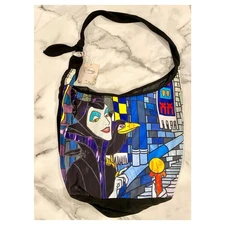 Vintage Loungefly Disney Sleeping Beauty Maleficent Hot Topic Hobo Bag NWT