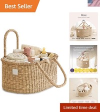 Baby Caddy - Seagrass Organizer with Cotton Divider