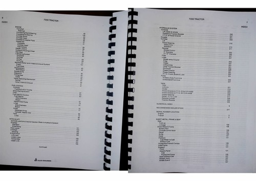 Catálogo manual de piezas de tractor Allis Chalmers 7000 SN# 0-8000 - Imagen 3 de 12