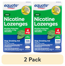 Nicotine Polacrilex Mini Lozenges 4mg Mint 108 Ct 2 Pack Stop Smoking Aid
