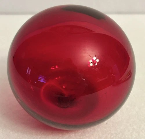 Blenko Float Ball Red Blenko Glass float ball