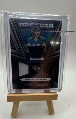 2023 Panini Obsidian - Trifecta Swatches Trevor Lawrence #TRI-TLA Electric Etch