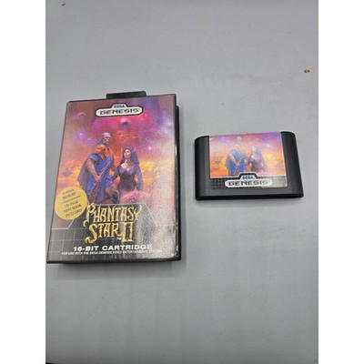 Phantasy Star II Sega Genesis 16-Bit Cartridge with Case RPG Retro No Manual