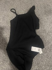 Girls Abercrombie Kids Black Swimsuit One Piece With Cut Out NWT