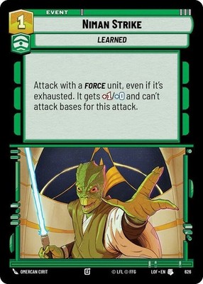 x3 Niman Strike - Foil U Star Wars Legends of the Force M/NM