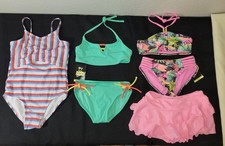 Art Class and Cat  Jack 1pc/2pc Swimsuits Girls Size M 8 . Set Of 3. New