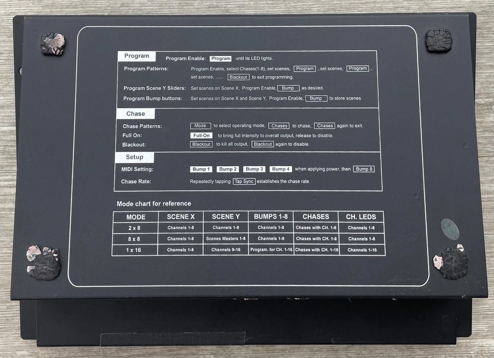 Elation Stage Setter 8 Dimmer Console w/ Power & Pak 1 DP-415 - Partially Tested - Image 3 of 4