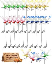 20PCS Dragonfly Clips Garden Decor Bug Repellent Yard Stakes Flying Butterfly