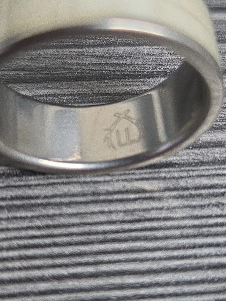 TI титана олень обручальное кольцо размер 9 и 7,5 оленей охоты мужчин и женщин - Изображение 3 из 4