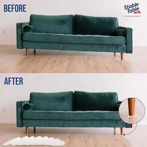 Stable Table - Restaurant Table Leg Shim Wedges Premium Furniture 30 Clear - Image 4 of 4