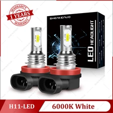For 2020 Ford Fusion SE Sedan 4-Door 2x H11 LED Headlight Bulb Hi/Low Beam 6000K
