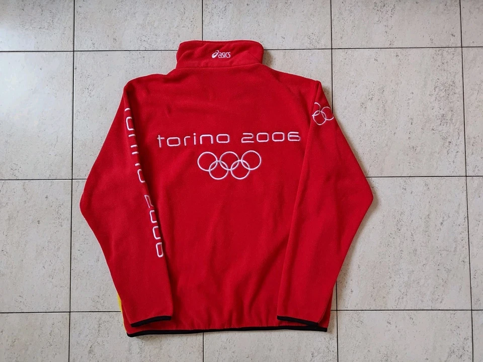 ASICS OLIMPIADI TORINO 2006 PILE SWEATSHIRT OLYMPICS WINTER GAMES OFFICIAL - Imagen 2 de 4