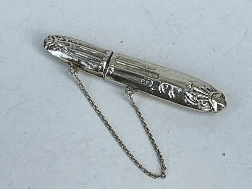 Vintage Sterling Silver Needle or Pin Case, c.1970’s