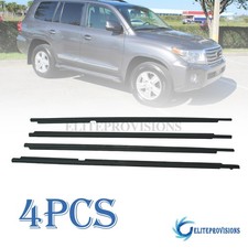 4pcs 75710-60070 Door Outer Belt Weatherstrip For 2008-2015 Toyota Land Cruiser 4pcs 75710-60070 Door Outer Belt Weatherstrip For 2008-2015 Toyota Land Cruiser