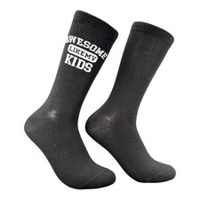 Awesome Like My Kids Socks Funny Sarcastic Mothers Day Graphic Novelty Footwear