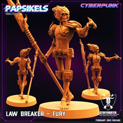 Law Breaker - Fury  - Papsikels - Cyberpunk  Sci-Fi 28-32mm