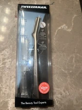 Tweezerman Silver Manual Shaving Razor for Peach Fuzz and Exfoliation ~ NEW
