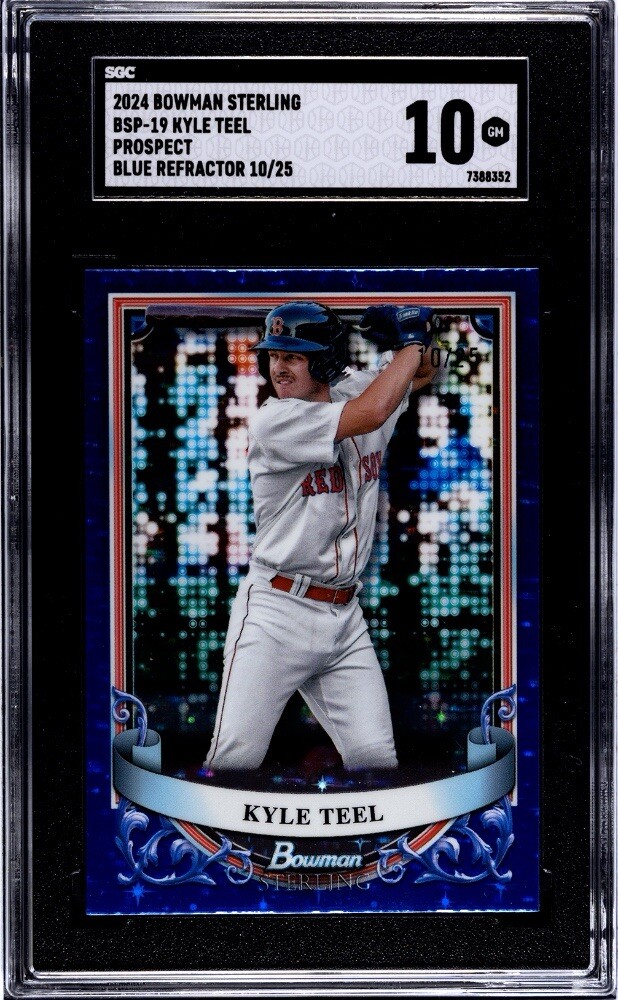 2024 Bowman Sterling - Prospect Kyle Teel #BSP-19 Blue Refractor /25 (RC)