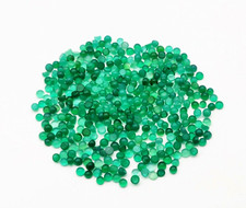 Natural Green Onyx Round Cabochon Loose Gemstone Lot 100 Pcs 3.50 MM