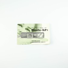 Minolta-16Ps - Vintage Subminiature Camera Manual